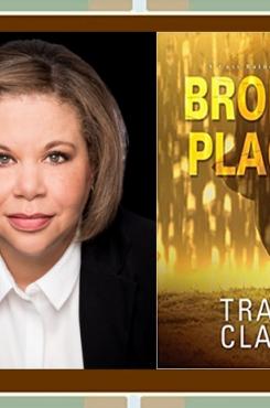 Tracy Clark with "broken Places" book cover