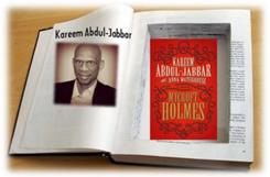 Kareem Abdul-Jabbar with Mycroft Holmes cover graphic