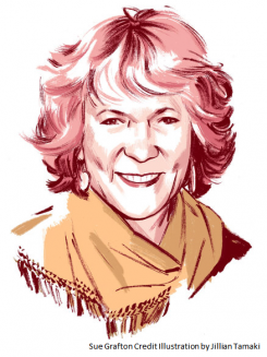 Picture of Sue Grafton from the New York Times Book Review