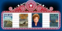 Marquee with Charlaine Harris and Midnight Texas books